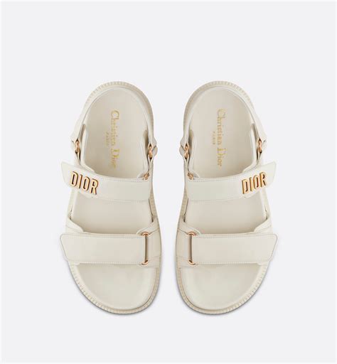 dior 547|Dioract Sandal White Lambskin .